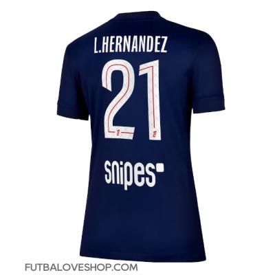Dres Paris Saint-Germain Lucas Hernandez #21 Domáci pre Ženy 2025-26 Krátky Rukáv Dres Paris Saint-Germain Lucas Hernandez #21 Domáci pre Ženy 2025-26 Krátky Rukáv